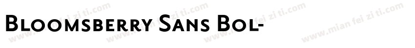 Bloomsberry Sans Bol字体转换